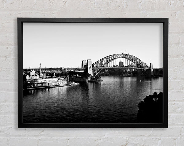 Sydney Harbour Bridge B und W