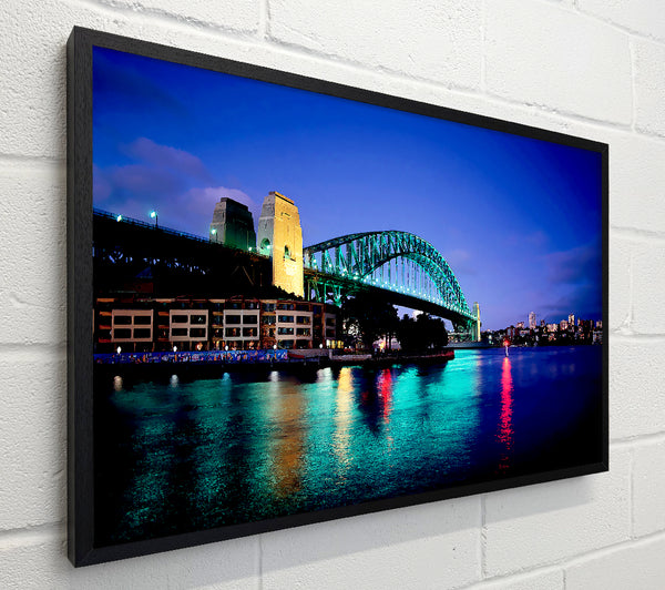 Sydney Harbour Bridge Blue Glow