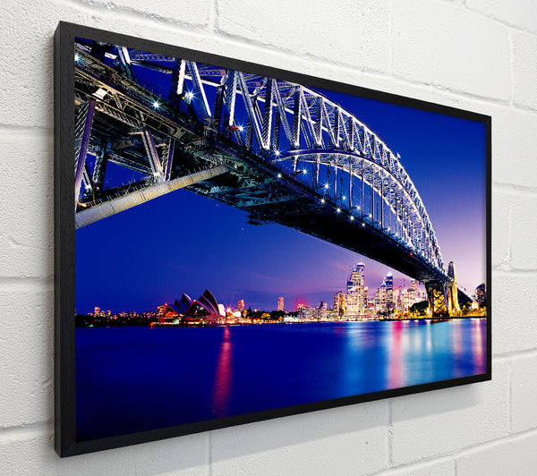 Sydney Harbour Bridge Blue Night