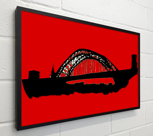 Sydney Harbour Bridge Retro Red