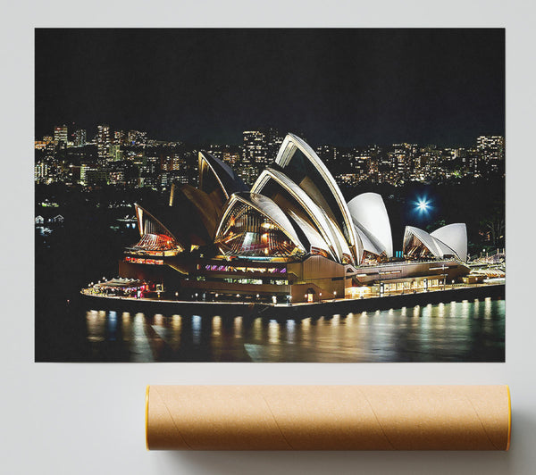 Sydney Opera House Lights Print