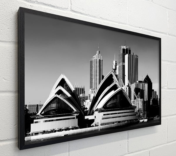 Sydney Opera House B n W