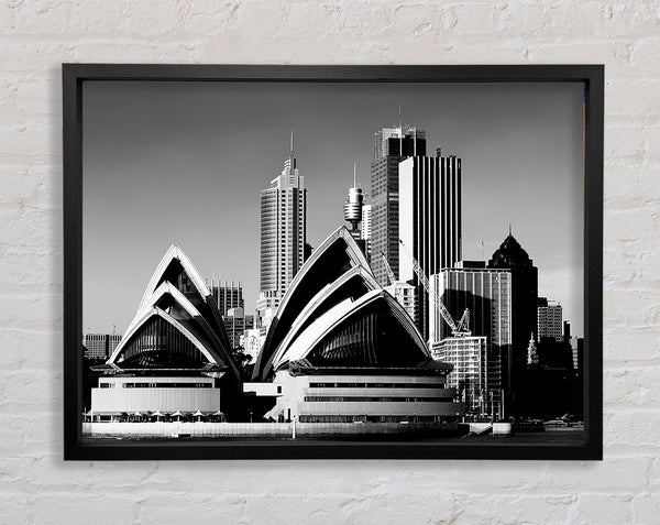 Sydney Opera House B und W