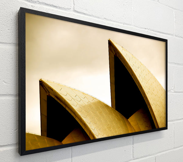 Sydney Opera House Peaks Sepia