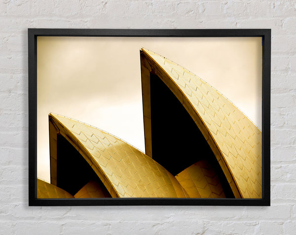 Gipfel des Sydney Opera House Sepia
