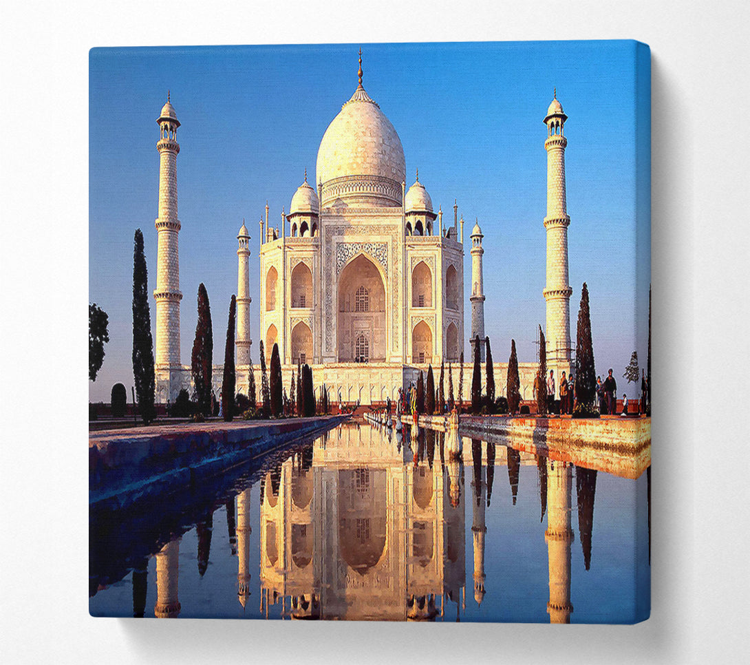  A Canvas Print of Taj Mahal Agra India Canvas Print