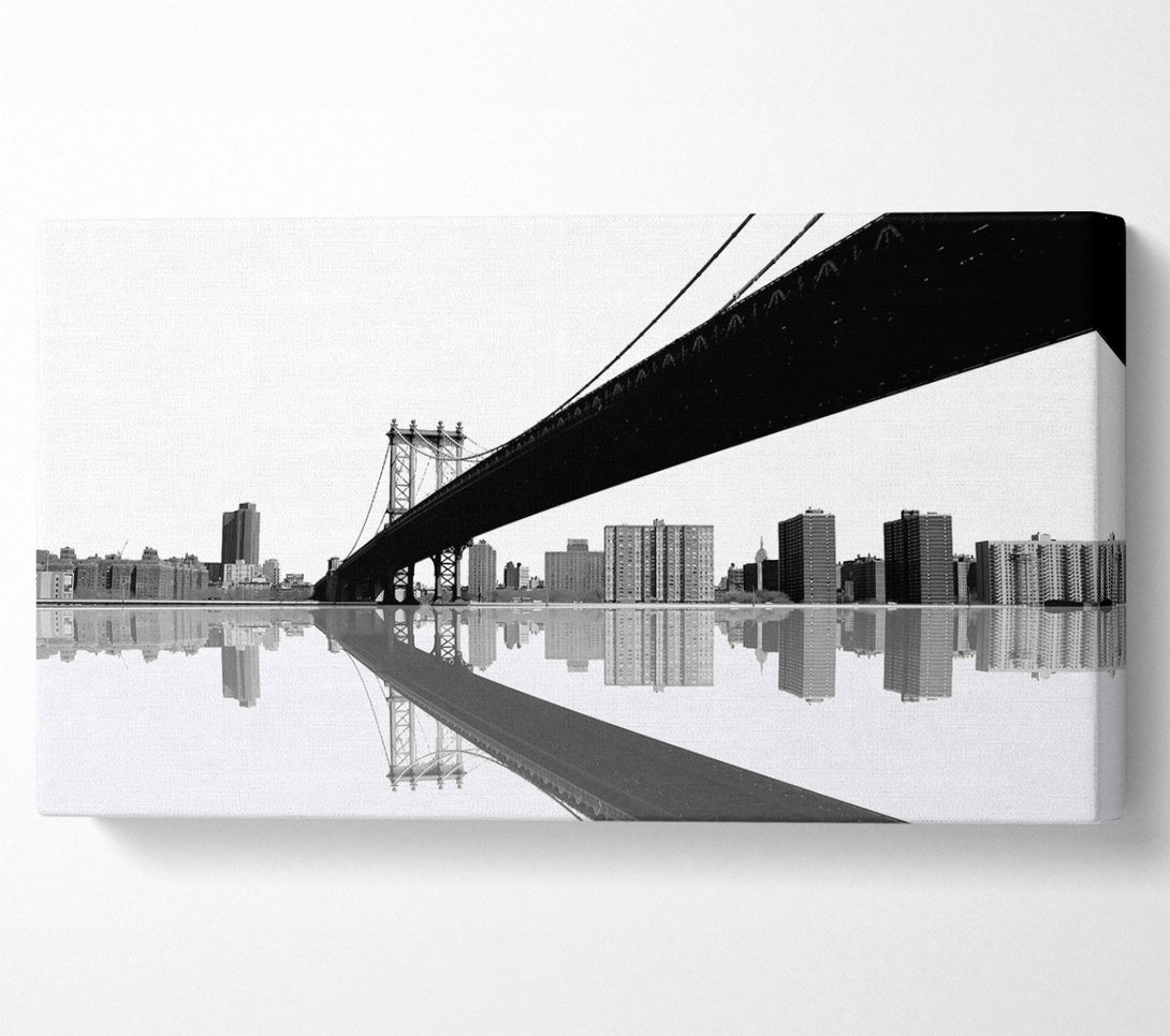  A Canvas Print of The Bridge To New York Canvas Wall Art