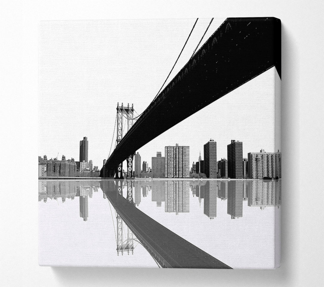  A Canvas Print of The Bridge To New York Canvas Wall Art