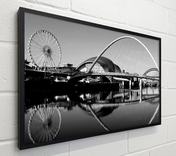 The City Of Fun Newcastle B n W