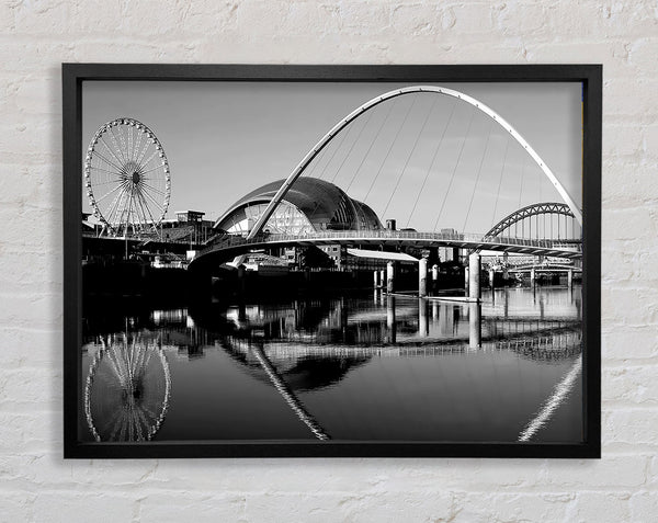 Die Stadt des Spaßes Newcastle B n W 