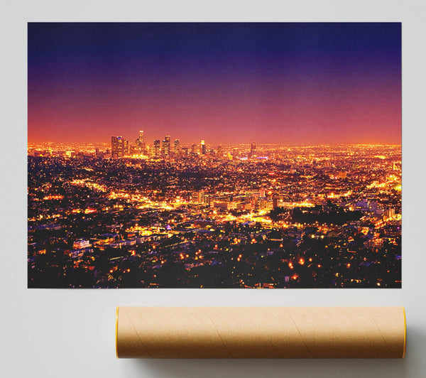 The City Of The Burning Lights Print