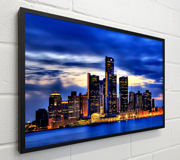 The City Of Lights Blue Golden