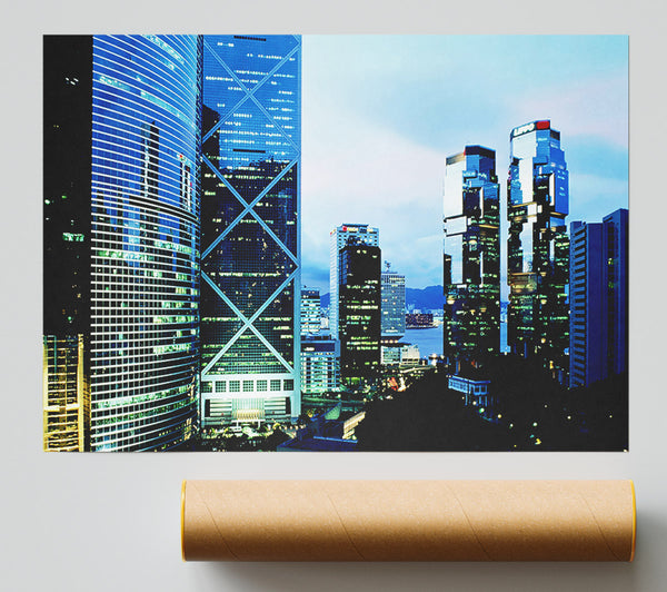 The Glistening Buildings Giclee Print