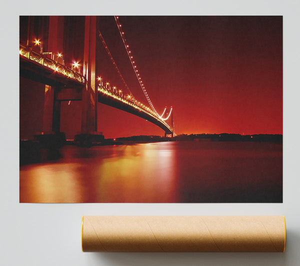 The Golden Gate Bridge Orange Print