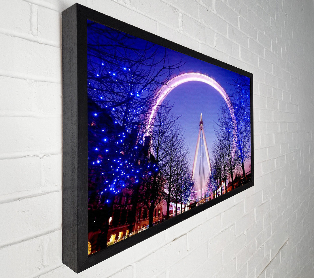  A Canvas Print of The London Eye At Dusk Canvas Art