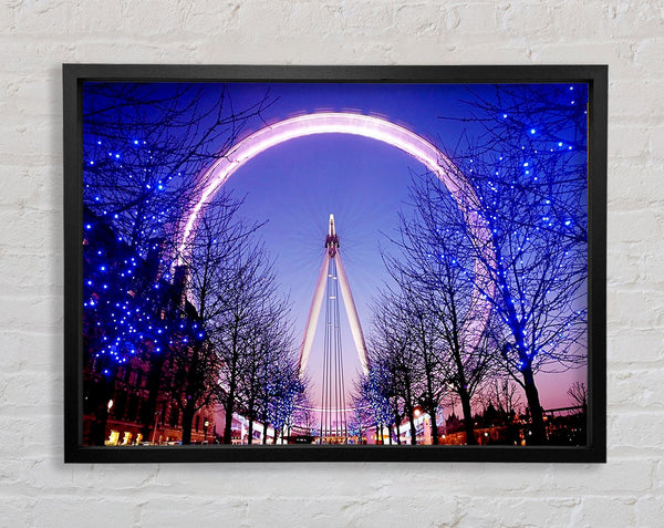 The London Eye At Dusk Framed Print