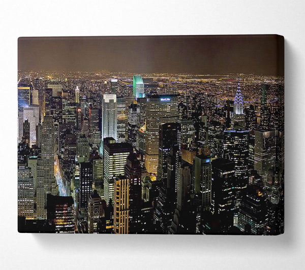  A Canvas Print of The Never Ending Night City Canvas Art