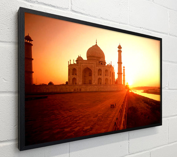 The Taj Mahal At Sunset India
