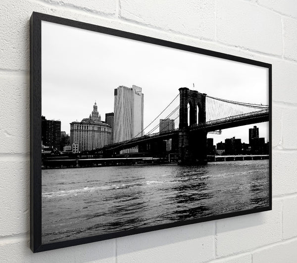 The View Of New York Under Brooklyn Bridge