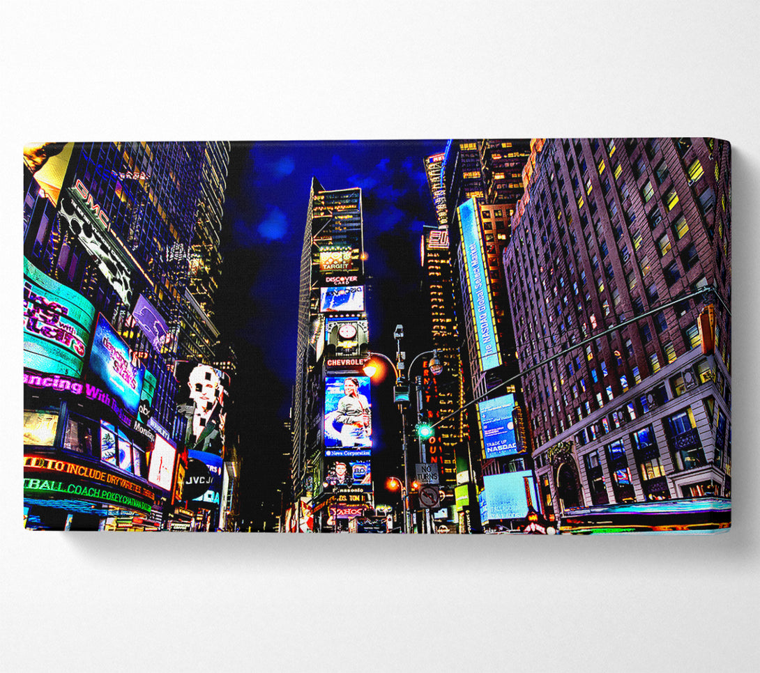  A Canvas Print of Times Square NYC Nights Canvas Print