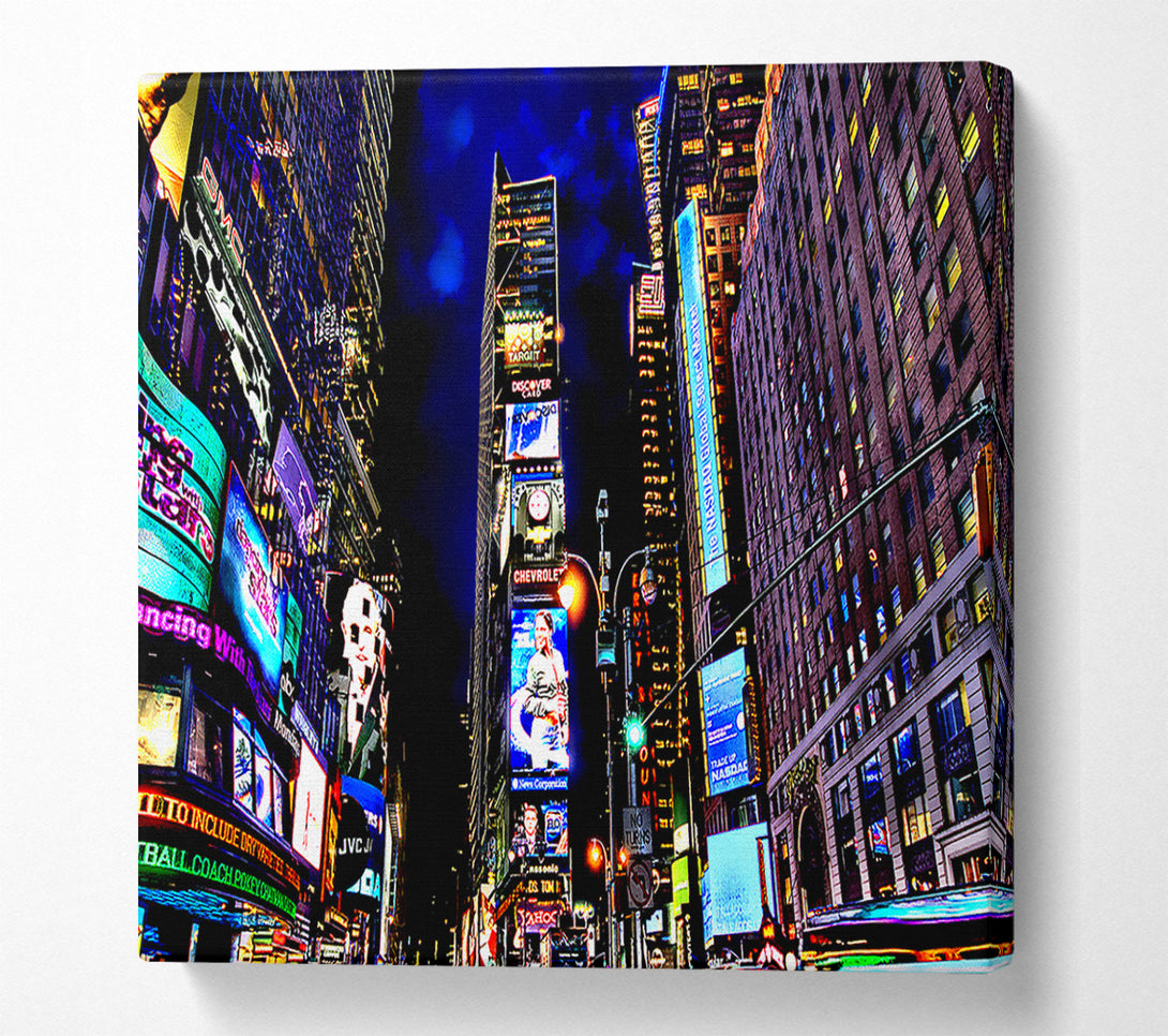  A Canvas Print of Times Square NYC Nights Canvas Print