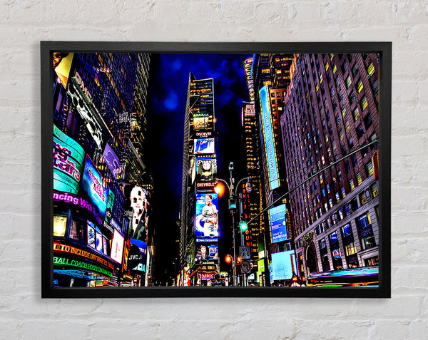 Times Square NYC Nights Framed Print