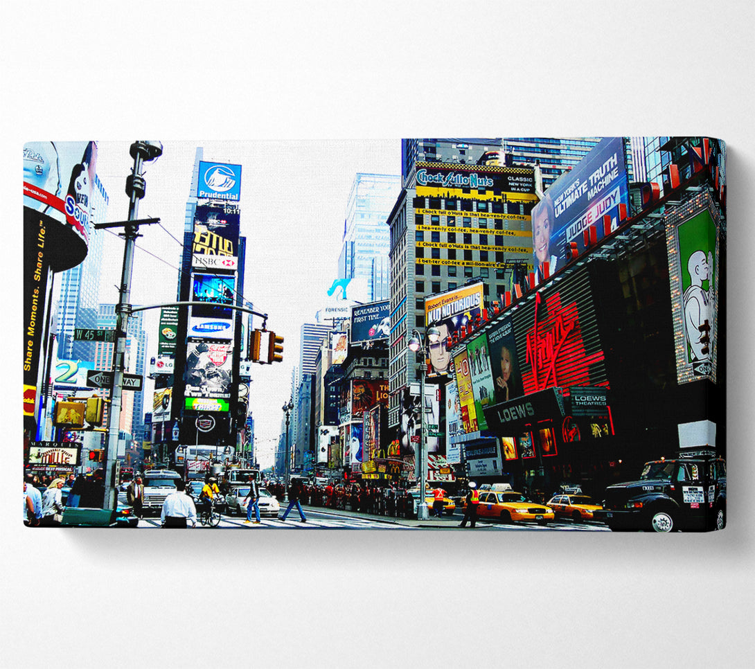  A Canvas Print of Times Square NYC Canvas Print