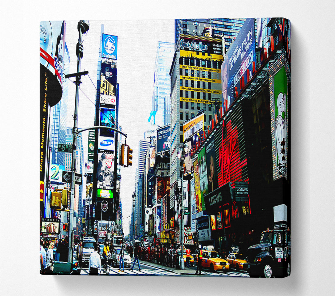  A Canvas Print of Times Square NYC Canvas Print