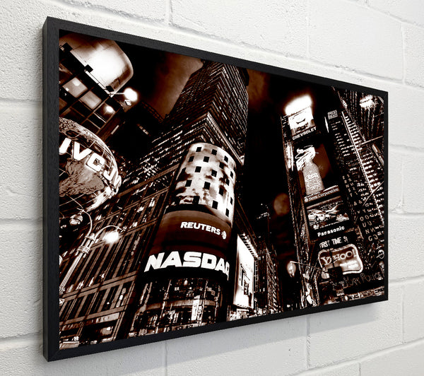 Times Square New York City Brown