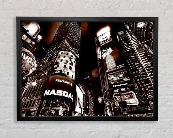Times Square New York Stadt Braun