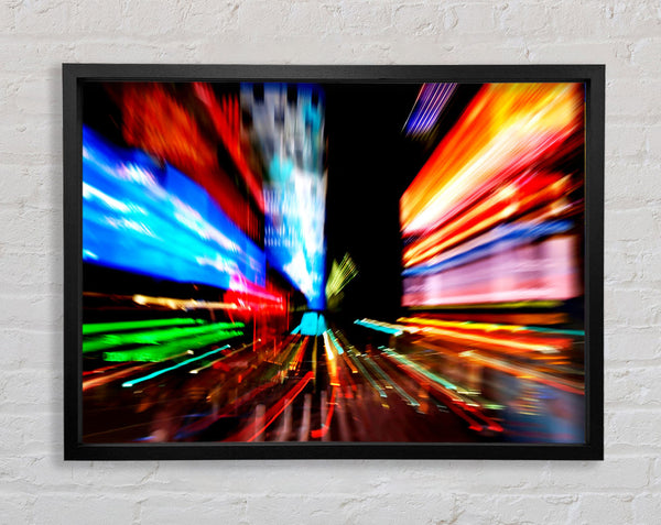 Tokyo City Lights Framed Print