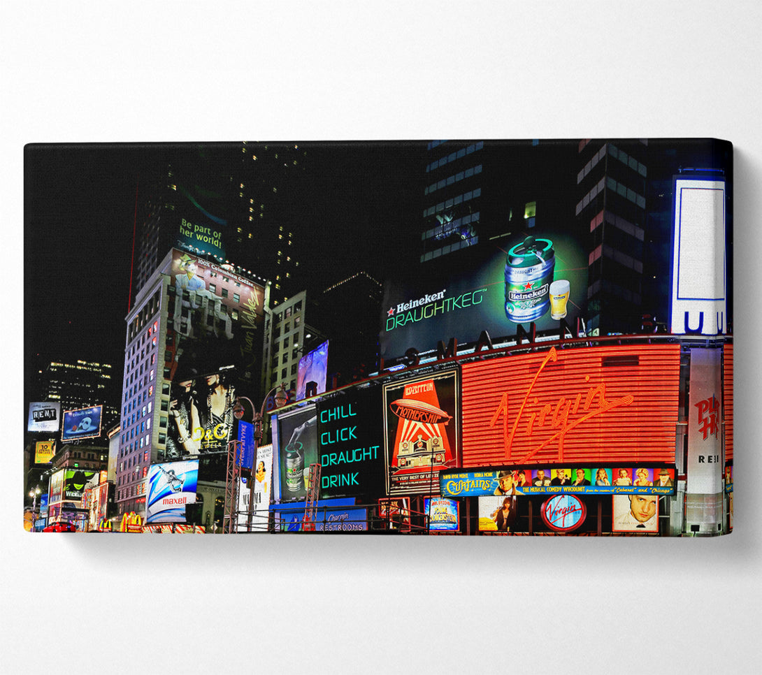  A Canvas Print of Tokyo City Night Lights Canvas Art