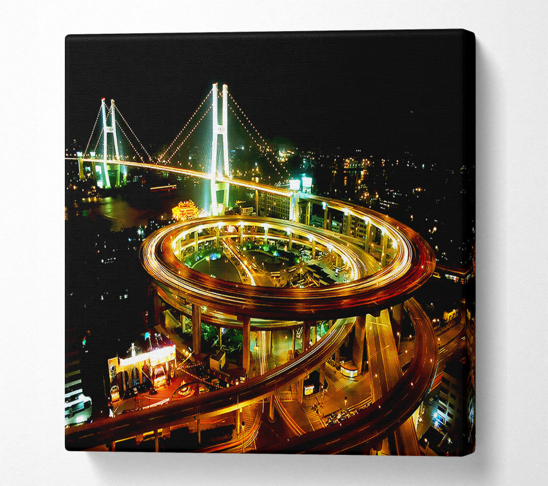  A Canvas Print of Tokyo Highway Canvas Wall Art