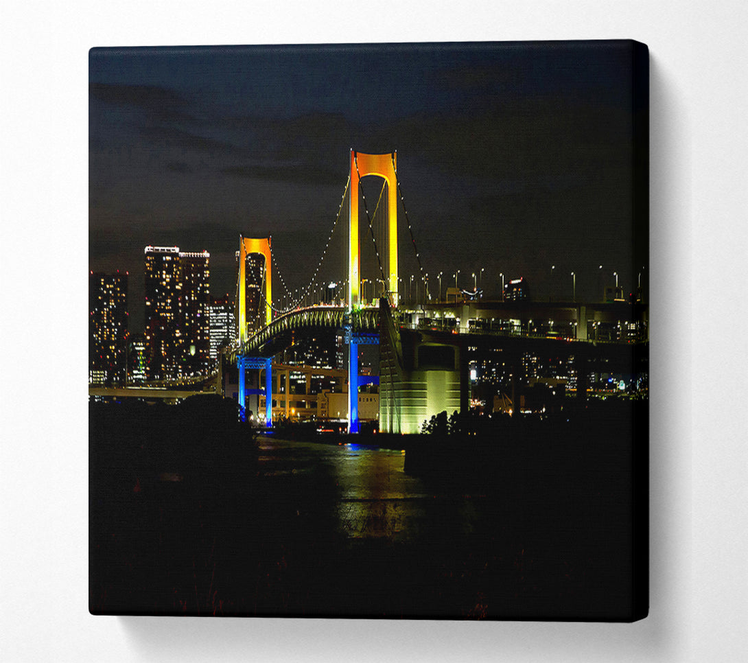 A Canvas Print of Tokyo Rainbow Bridge Canvas Art