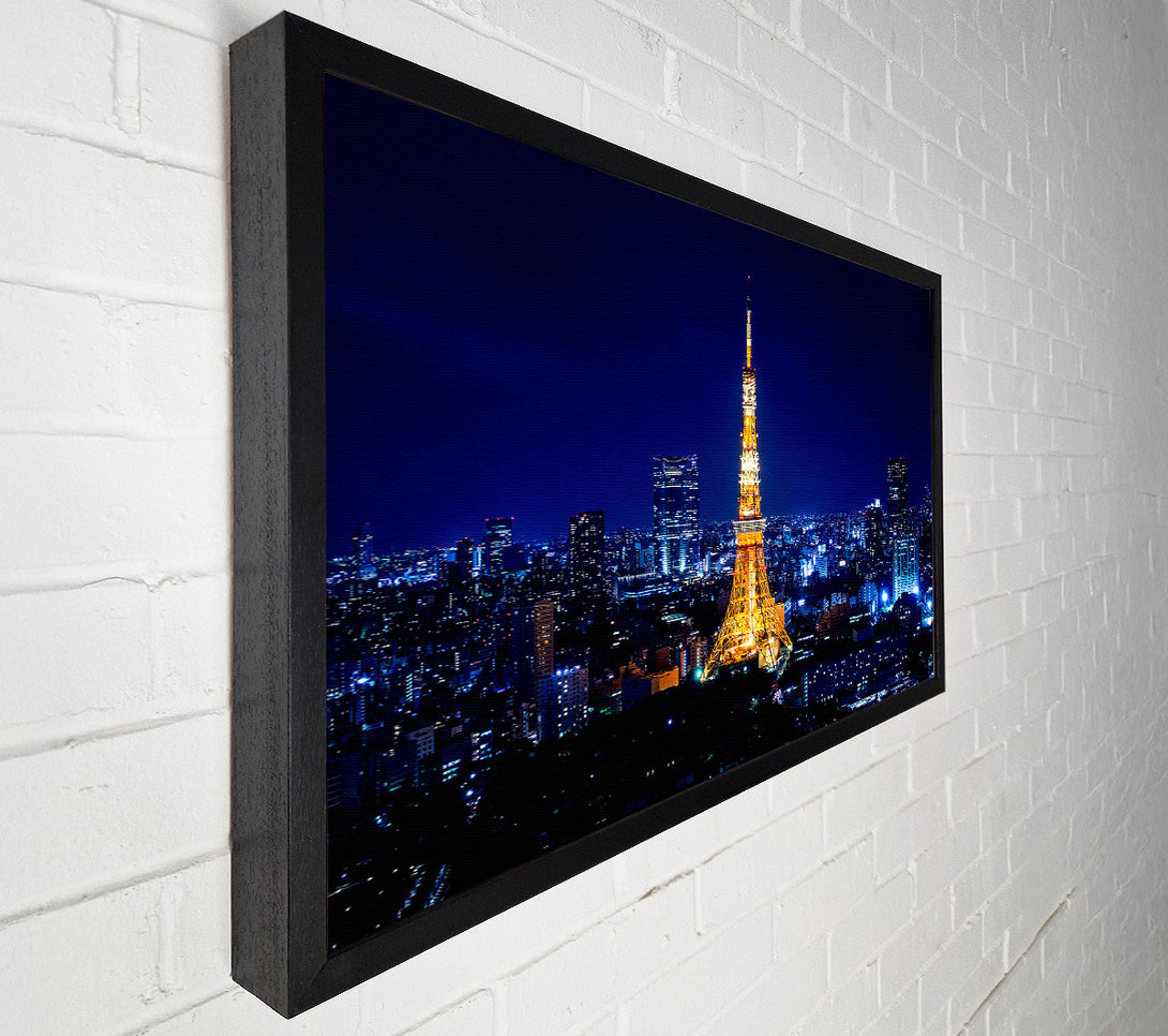  A Canvas Print of Tokyo Tower At Night Canvas Print