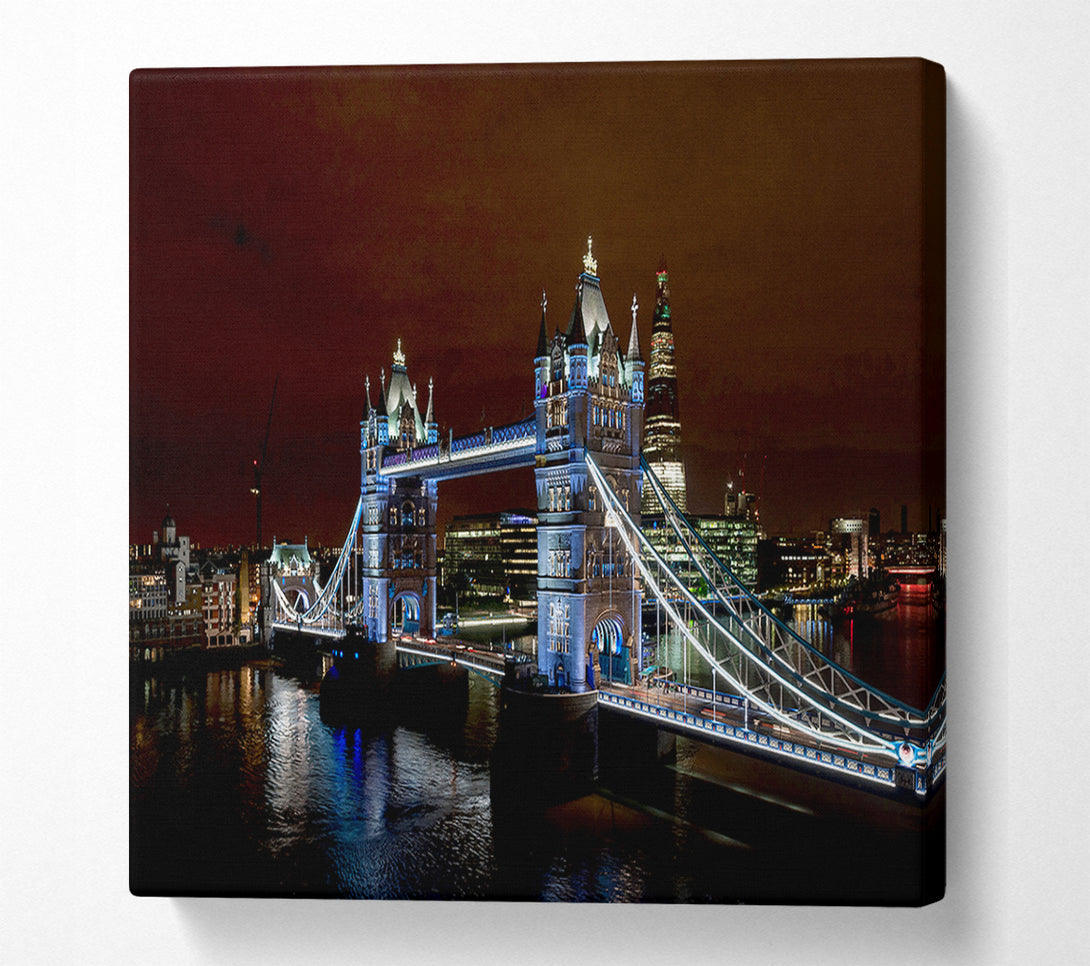  A Canvas Print of Tower Bridge From Guoman Hotel Canvas Wall Art
