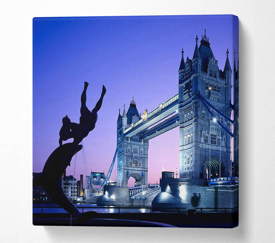  A Canvas Print of Tower Bridge London Uk Canvas Wall Art