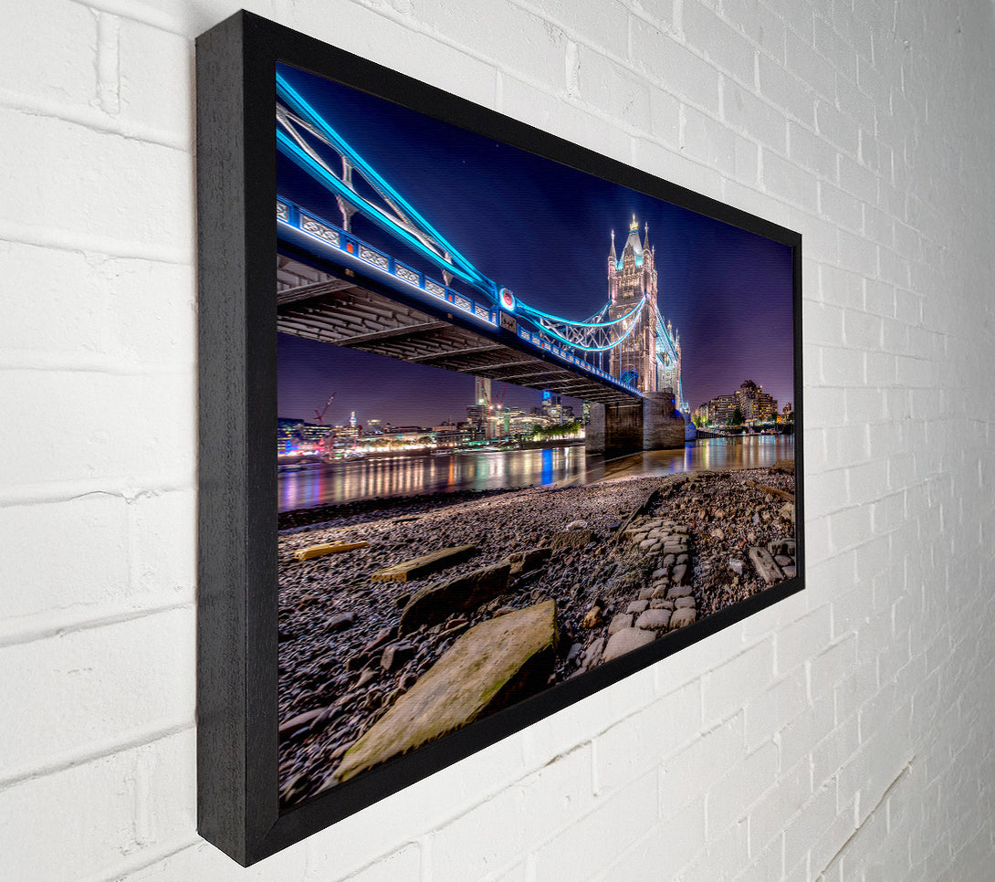  A Canvas Print of Tower Bridge Waters Canvas Wall Art