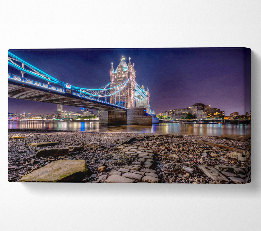  A Canvas Print of Tower Bridge Waters Canvas Wall Art