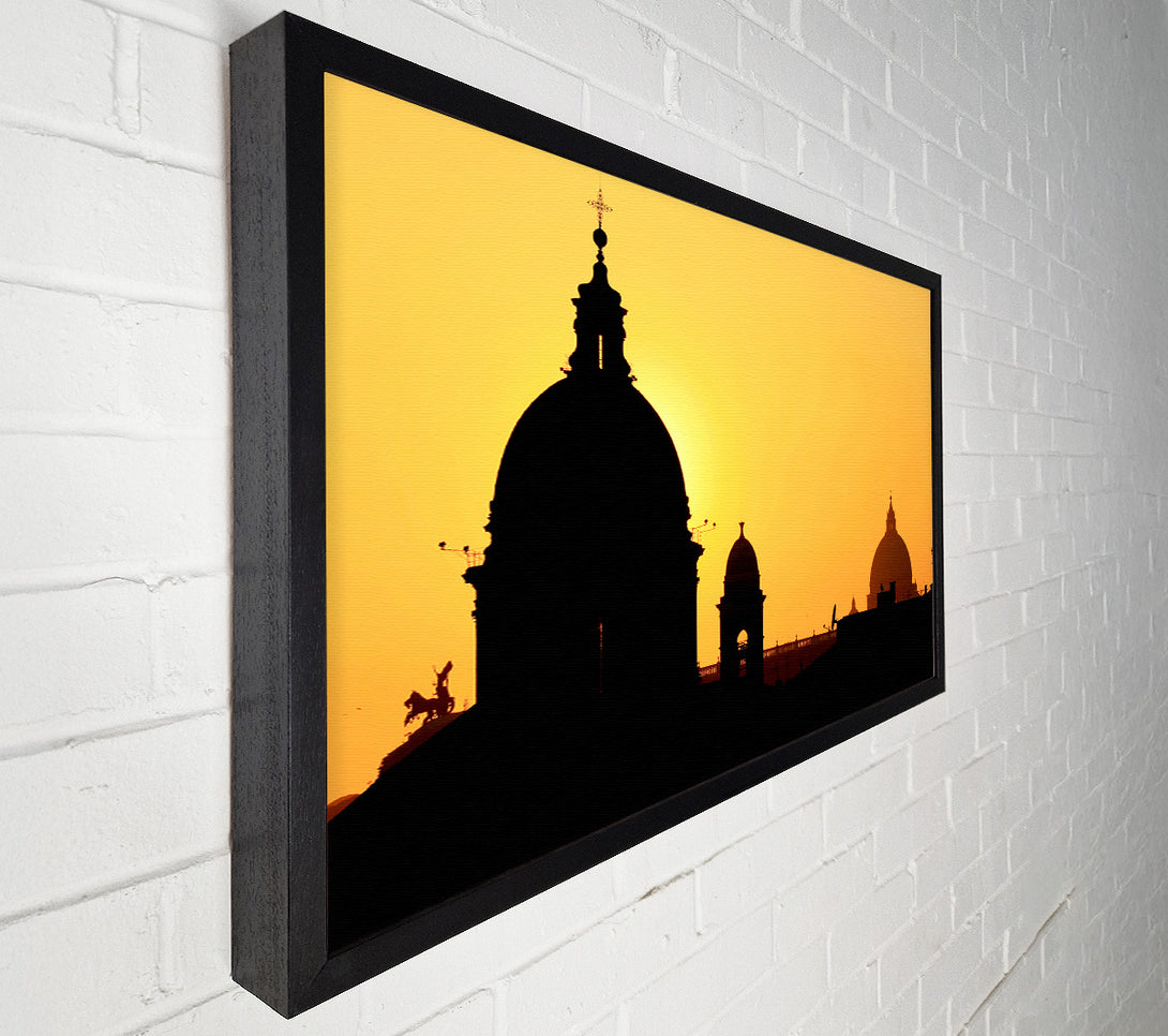  A Canvas Print of Turkish Rooftop Sunset Canvas Art