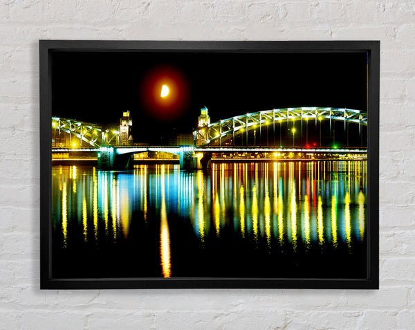 Zwillingsbrücke Mondlicht 
