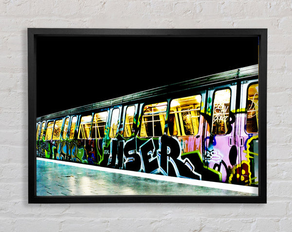 Unterirdische Graffiti-Röhre 