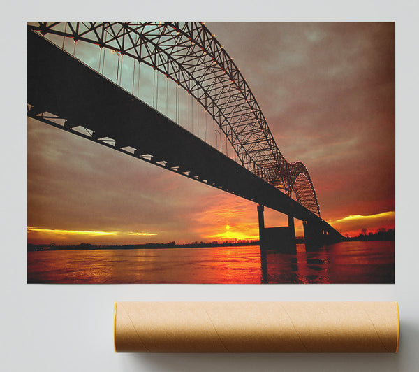 Up And Over The Mighty Mississippi Poster