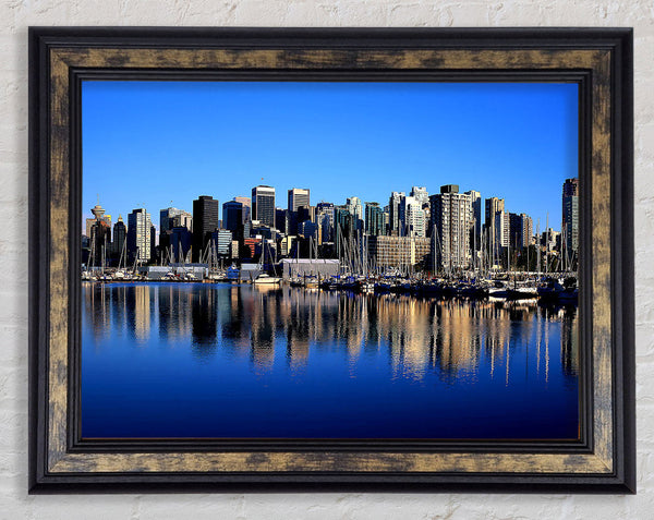 Vancouver Skyline Framed Print