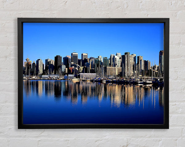 Vancouver Skyline Framed Print