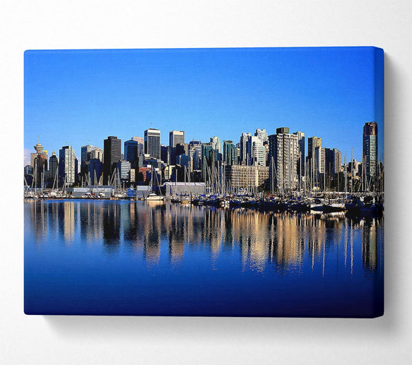  A Canvas Print of Vancouver Skyline Canvas Art