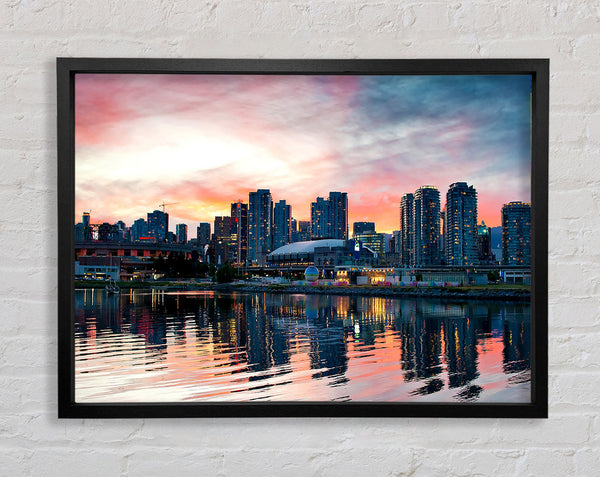 Vancouver Sunset Framed Print