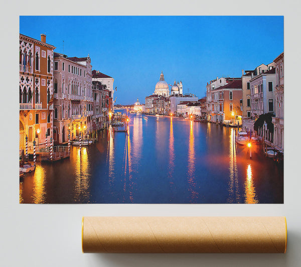 Venice At Night Print