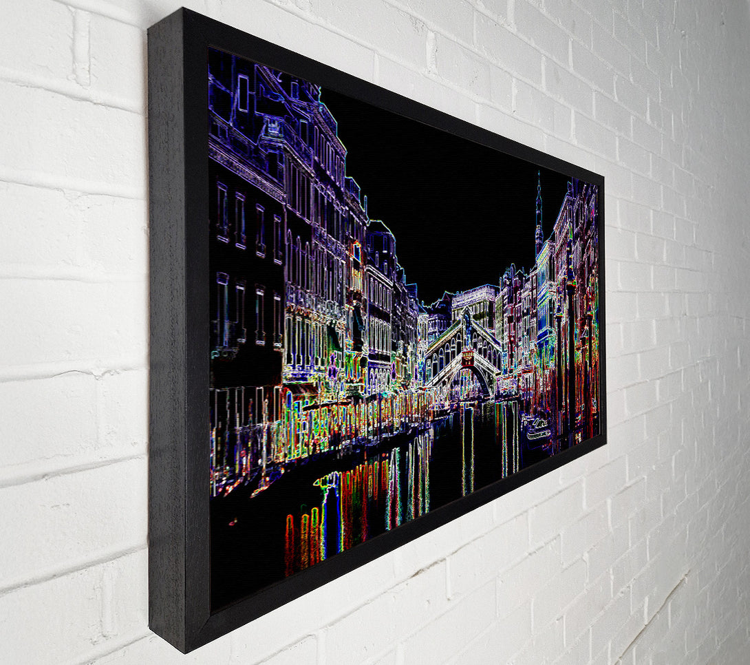  A Canvas Print of Venice Psychedelic Canvas Art