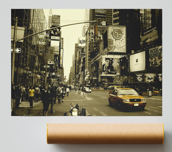 Yellow Taxi New York Giclee Print